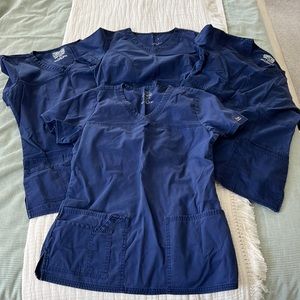 Lot of 4 Cherokee workwear core stretch tops. All XS